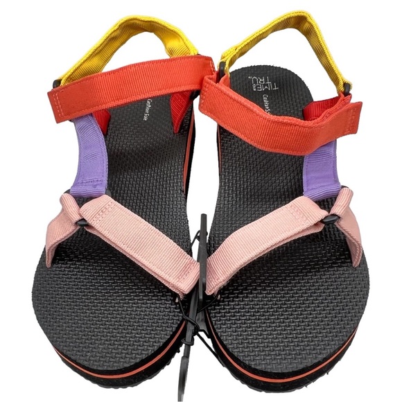 Time and Tru Platform Nature Sandal Multi Color 9 40.5 Arch Support - Picture 11 of 12